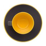 Espresso set Grey Line - žltý