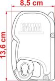 Ukončenie markízy Fiamma F45S -biela