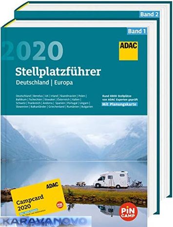 ADAC - Stellplatzfuhrer - Nemecko/ Európa 2020
