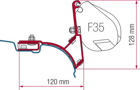 Kit F35 Pro pre VW T5/T6 bez ALU lišty
