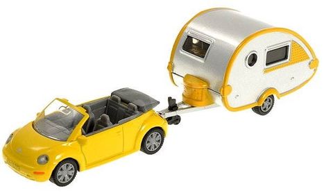 VW Beetle Cabrio s karavanom t@b